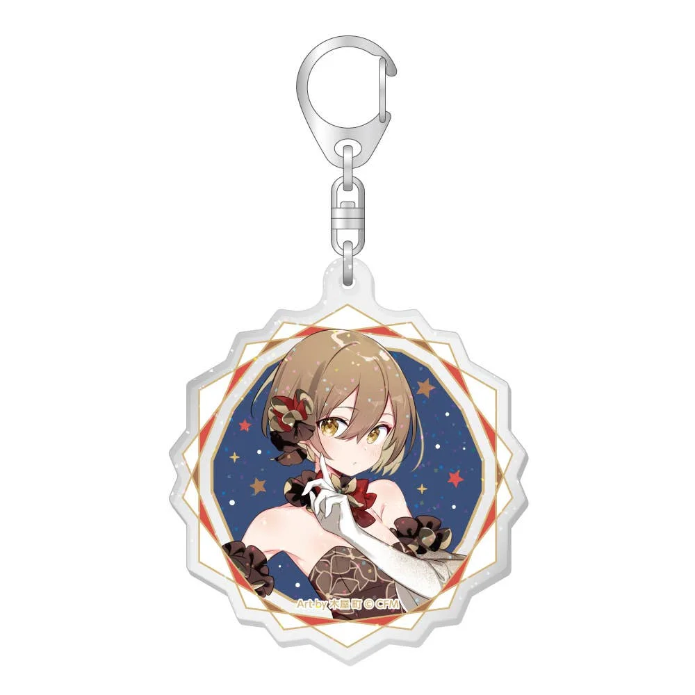 Hatsune Miku Xmas SHOP 2023 Trading Acrylic Keychain With Glitter - 1 Unidade
